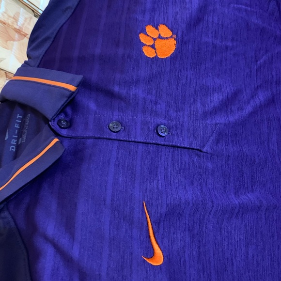 Nike Clemson Dri- Fit Polo, Mens Small (New) - Picture 4 of 8